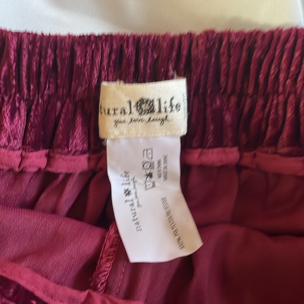 Natural Life Patti velvet palazzo pants, new without tags, never worn - Picture 4 of 7
